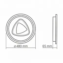 LED світильник функціональний Videx DECORA 56W VL-CLD-997-SL - мініатюра 3