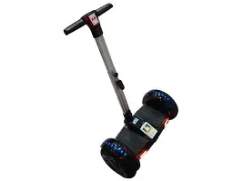 Гіроскутер-сігвей з ручкою Smart Balance A8 Premium 10.5" Чорний з блискавками