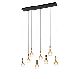 Підвісна люстра для драбини Levistella 999101F-8 (900) G9 бронза бурштинова LED 8 плафонів - мініатюра 3