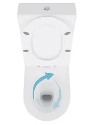 Унітаз підлоговий Qtap Swan Eco Ultra Quiet з сидіннмя Slim Duroplast/ Soft-close/ Quick Release QTSWA27W48748 - мініатюра 5