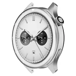 Безель металевий Sikai для смартгодинника Xiaomi Watch S3/S4 Silver-2 + захисне скло - мініатюра 2