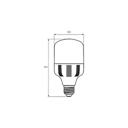 Лампочка Eurolamp E40 (LED-HP-40406) - мініатюра 3