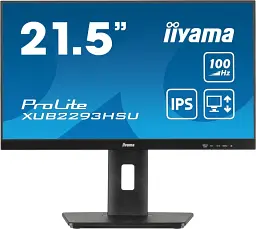 Монитор 21.5" Iiyama XUB2293HSU-B7 + Встроенный хаб концентратор на 2 порта USB 2.0