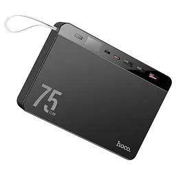 Зовнішній акумулятор HOCO J94 Overlord 22.5W fully compatible power bank(75000mAh) Black (6931474779175) - мініатюра 3