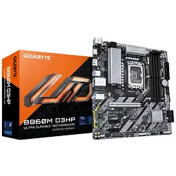 Материнська плата Gigabyte B860M D3HP sAM5 B860 4xDDR5 M.2 HDMI DP mATX - мініатюра 4