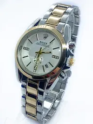 Наручний годинник жіночий No Brand Rolex Золотисто-срібний (IBW900SYO)