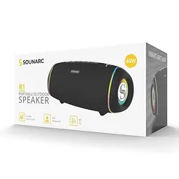 Портативна акустика Sounarc R1 40W до 16 год бездротова чорна - мініатюра 2