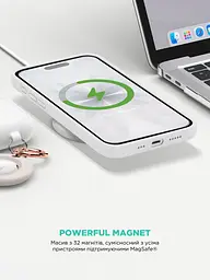 Силиконовый чехол с MagSafe для Apple iPhone 17, ICON2 MagCase, белый, противоударный, панель с мягкой подкладкой, защита всего корпуса, поддержка беспроводной зарядки, совместим с защитными стеклами и пленками, ArmorStandart (ARM86673) - мініатюра 8
