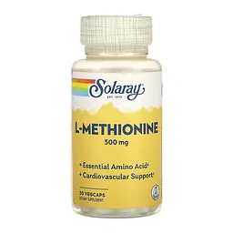 Амінокислота Solaray L-Methionine 500 мг 30 капс