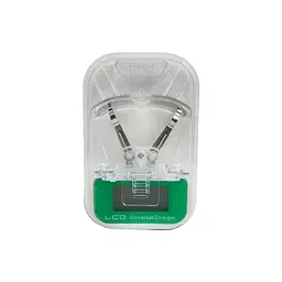 Адаптер живлення жабка біло-зелена зарядка жабка для батареї LCD USB Charger HY02 4.2V 0.3A - мініатюра 5