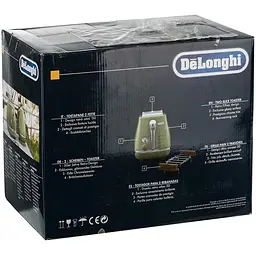 Тостер DeLonghi CTOV 2103 GR (0176129062 / 0230120038) - мініатюра 9