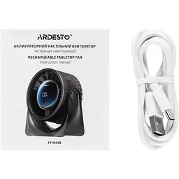 Вентилятор Ardesto OneBreeze настільний 12 см сірий (FT-M95B) - мініатюра 7
