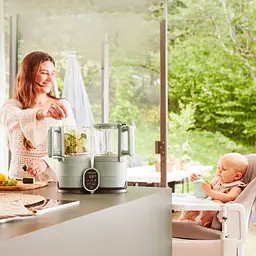 Блендер-пароварка Babymoov Nutribaby Glass селадон зелений (A001138) - мініатюра 10