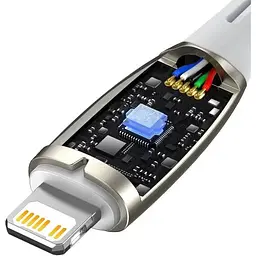 Кабель Baseus Glimmer Series Fast Charging USB-C to Lightning 20w 1m White (CADH000002) [155528] - мініатюра 5