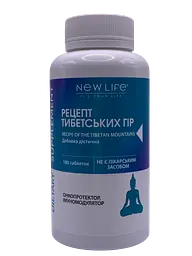 Рецепт New Life тибетських гір комплекс східних грибів 180 таблеток