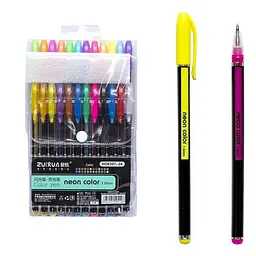 Набір гелевих ручок "Neon color" Bambi HG6107-24, 24 кольори - мініатюра 2