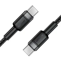 Кабель USB 2.0 Type-C M-M, 1.2 м, 60W aluminum alloy Чорний, C22-03 Acefast - мініатюра 2