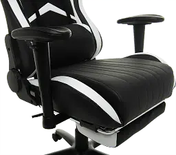 Геймерське крісло GT Racer чорне з білим (X-2534-F Black/White) - мініатюра 9