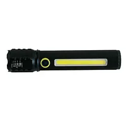 Ліхтар ручний BL-C72-P50, акумуляторний, з кріпленням на велосипед, COB LED, чорний корпус - мініатюра 4