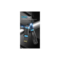 Патч-корд Vention 3 м, UTP Cat. 6 RJ-45 плаский чорний (IBJBI) - мініатюра 7