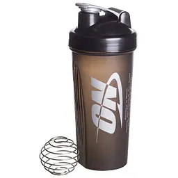 Шейкер Optimum Nutrition Shaker 700 мл, Black з пружинкою