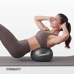 М'яч для пілатеса EasyFit 25 см чорний - мініатюра 7