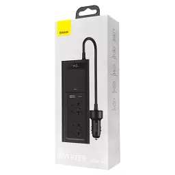 Автомобільний Інвертор Baseus In-car Inverter 150 W (220V CN/EU) - мініатюра 4