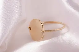 Каблучка з жовтого золота монетка 21 K-0243 - мініатюра 6