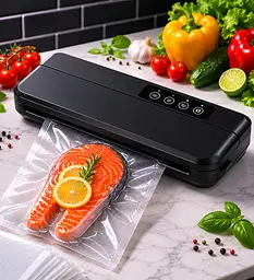 Вакууматор для їжі Vacuum Sealer X GY-F973 / Вакуумний пакувальник 110 W 60 кПа + пакети