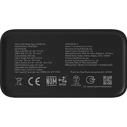 Зовнішній акумулятор Xiaomi Mi Power Bank 30000mAh 18W Black [BHR9126GL] [121913] - мініатюра 5