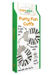 Наручники Toy Joy Furry Fun Cuffs 28 см мульти - мініатюра 5