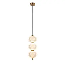 Світильник підвісний LED Levistella 79112098-3led CL, 13W, прозорий пластик, для вітальні, три режими