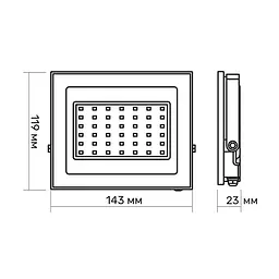 LED прожектор Titanum TLF306, 30W 6500K (23981-000) - мініатюра 5