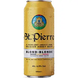 Пиво St.Pierre Blonde, світле, з/б, 6,5%, 0,5 л