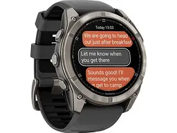 Смарт-годинник Garmin Fenix 8 Pro 51 mm AMOLED Titanium with Graphite/Black Silicone Band (010-03199-10/11) - мініатюра 2