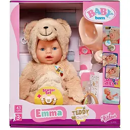 Лялька Baby Born Емма у костюмі ведмедика з аксесуарами 43 см (837115) - мініатюра 3