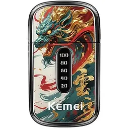 Електробритва шейвер AND KM-T417 чорна для обличчя, щетини, шиї, підборіддя та щоденного догляду