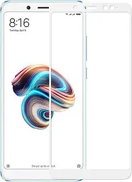 Захисне скло Tempered Glass 3D Full Glue Xiaomi Redmi Note 5 / Note 5 Pro white