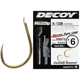 Гачок Decoy K-108 Katana 9 (12 шт/уп)