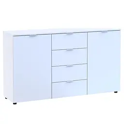 Комод Doros Рон 5 Білий 2 фасади 4 шухляди 140х38х81 (44900223)