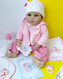 Силіконова колекційна лялька реборн reborn дівчинка моллі Reborn Dolls det0018829