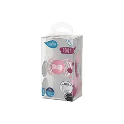 Пустушка Nuvita 7065 Air55 Cool симетрична 0m+ BE HAPPY кольору рожевий кварц NV7065RQ - мініатюра 3