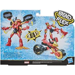 Ігровий набір Hasbro Marvel Avengers Bend and Flex Iron Man з мотоциклом (F0244) - мініатюра 7