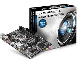 Материнська плата ASRock H81M-DGS LGA 1150 (H81M-DGS) Б/В - мініатюра 1