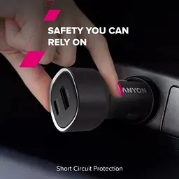 Зарядний пристрій Canyon 1xUSB + 1xUSB-C PD48W black (CNE-CCABR3AC) - мініатюра 8