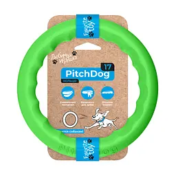 Іграшка для собак Collar PitchDog Кільце для апортування 17 см салатове (62365)
