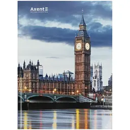 Книга записна Axent A4 City, London, 96 аркушів, клітинка (8425-5-A)