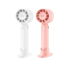 Вентилятор XO MF93 Mini Desktop/Handheld Fan 400mAh рожевий - мініатюра 5