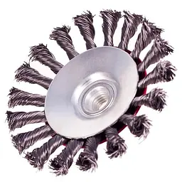 Щітка конусна Alloid Building Tools WB-40100 пучки крученого дроту 100 мм (WB-40100) - мініатюра 2
