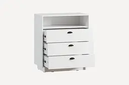 Комод Moreli Kuba FK-0001 з полицею та ящиками Ш 800хВ900хГ450мм Білий - мініатюра 2